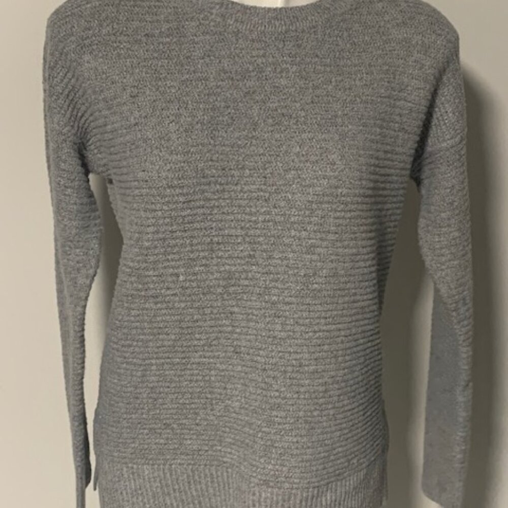 PINK CLOVER GRAY KNIT SWEATER TOP WOMEN'S XS